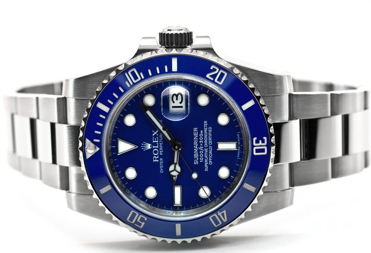 Rolex Submariner Replica 116619LB Watches With Blue Dials